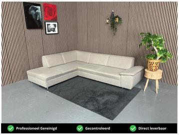 GRATIS LEVERING Hoekbank Beige 265x210 REFURBISHED beschikbaar voor biedingen