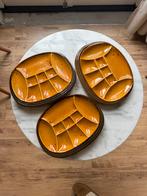 3 Vintage Villeroy & Boch fondue borden, Huis en Inrichting, Keuken | Servies, Keramiek, Ophalen of Verzenden, Zo goed als nieuw