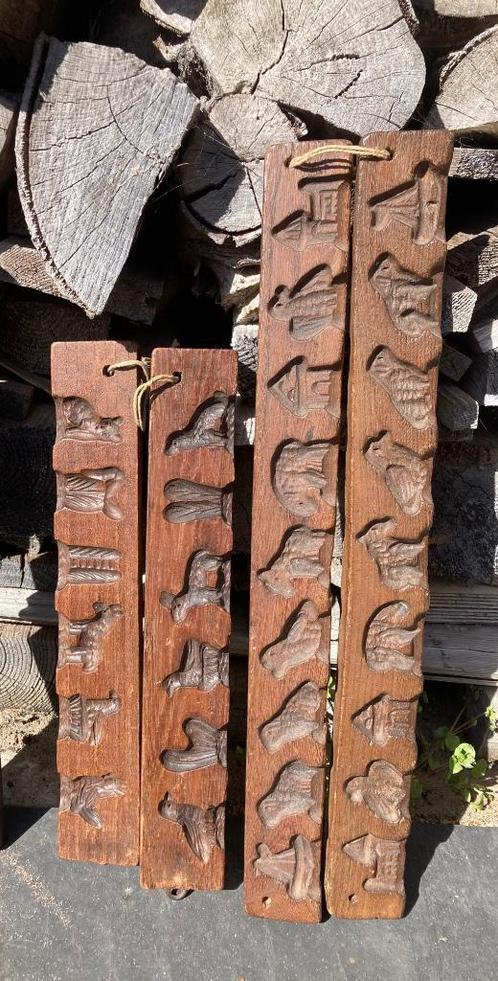 Suikerplankjes, dubbel,  oud, hout, Antiek en Kunst, Antiek | Keukenbenodigdheden, Ophalen of Verzenden