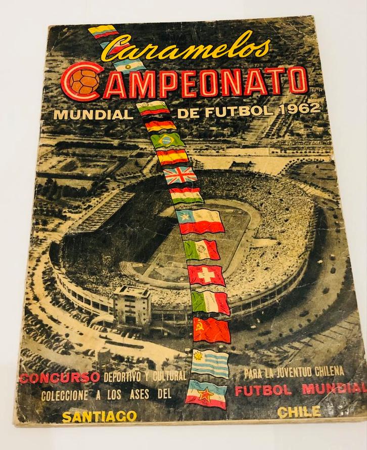 WK Chili 1962 Candy Album - Originele Chileense Versie, Verzamelen, Stickers, Ophalen of Verzenden