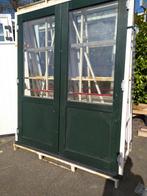 Kozijn met dubbele deuren kunststof, Doe-het-zelf en Verbouw, Deuren en Horren, Ophalen, Glas, 120 cm of meer, 215 cm of meer