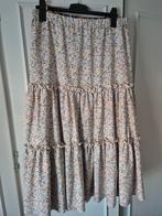 Stroken rok lang. M.40/42, Kleding | Dames, Rokken, Ophalen of Verzenden, Nieuw, Wit, Onder de knie