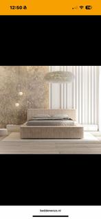 Twee persoonsbed met opbergruimte, Huis en Inrichting, Ophalen, 180 cm, 200 cm, Stof