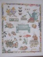 Geborduurd schilderij Marjolein Bastin grote vierjaargetijde, Minder dan 50 cm, Oorspronkelijke maker, Ophalen of Verzenden, Zo goed als nieuw