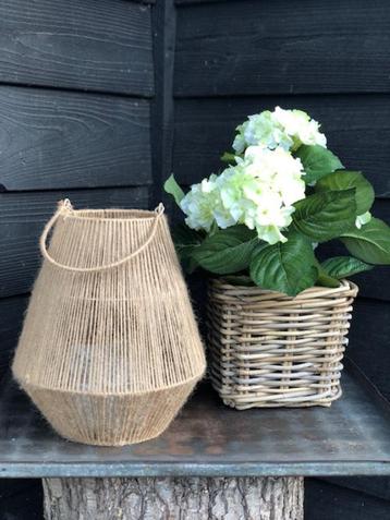 NIEUW BINNEN: LANTAARN WINDLICHT natural kleur sfeermaker beschikbaar voor biedingen
