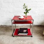 USM Haller – Bijzettafel – Rood – Topstaat – 3 Niveaus, 45 tot 60 cm, Minder dan 55 cm, Ophalen of Verzenden, Zo goed als nieuw
