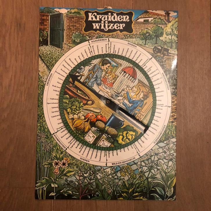 Vintage kruidenwijzer voor aan de muur, Verzamelen, Retro, Huis en Inrichting, Ophalen of Verzenden