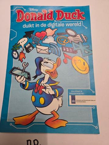 Donald Duck duikt in de digitale wereld". beschikbaar voor biedingen