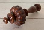 Set van twee Franse eikenhouten balusterknoppen sierknoppen, Ophalen of Verzenden