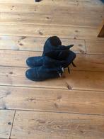 Shabbies Zwarte Suède Laarzen - Maat 39, Ophalen of Verzenden, Zo goed als nieuw, Zwart, Lage of Enkellaarzen