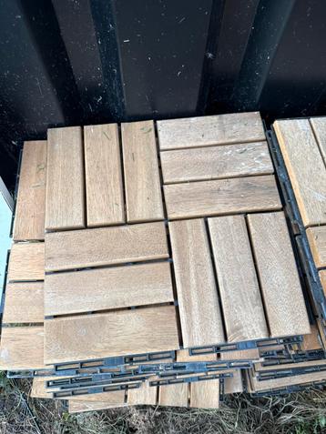 Hout vlonders / Houten tegels / Ikea Runnen beschikbaar voor biedingen