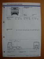 DAF FT 1600 DT Technische Specificatie Folder 1980 - 4x2, Boeken, Ophalen, Zo goed als nieuw, Overige merken, DAF