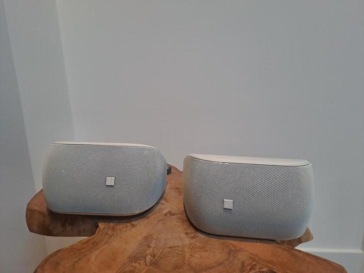 b&w m1 speakers met muurbeugels ral 9010 geschilderd, Audio, Tv en Foto, Luidsprekers, Gebruikt, Front, Rear of Stereo speakers