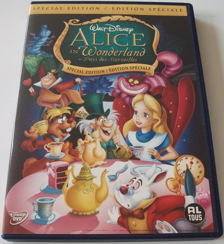 Dvd *** ALICE IN WONDERLAND *** Walt Disney Classics 13, Cd's en Dvd's, Dvd's | Tekenfilms en Animatie, Zo goed als nieuw, Amerikaans