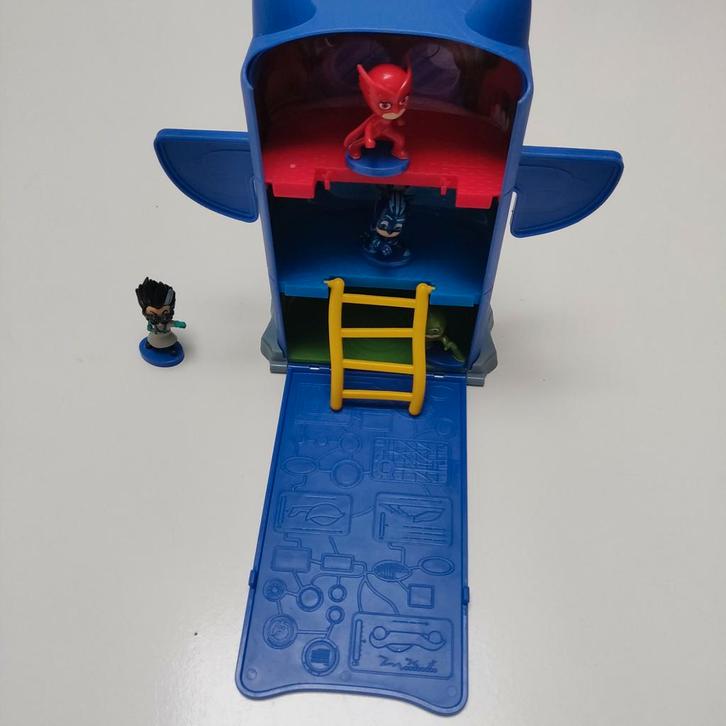 Pj masks uitkijk en speelfiguren, Kinderen en Baby's, Speelgoed | Actiefiguren, Gebruikt, Ophalen of Verzenden