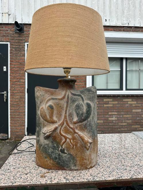 Unieke vintage Brutalistiche stijl lamp, Huis en Inrichting, Lampen | Tafellampen, Zo goed als nieuw, Minder dan 50 cm, Ophalen