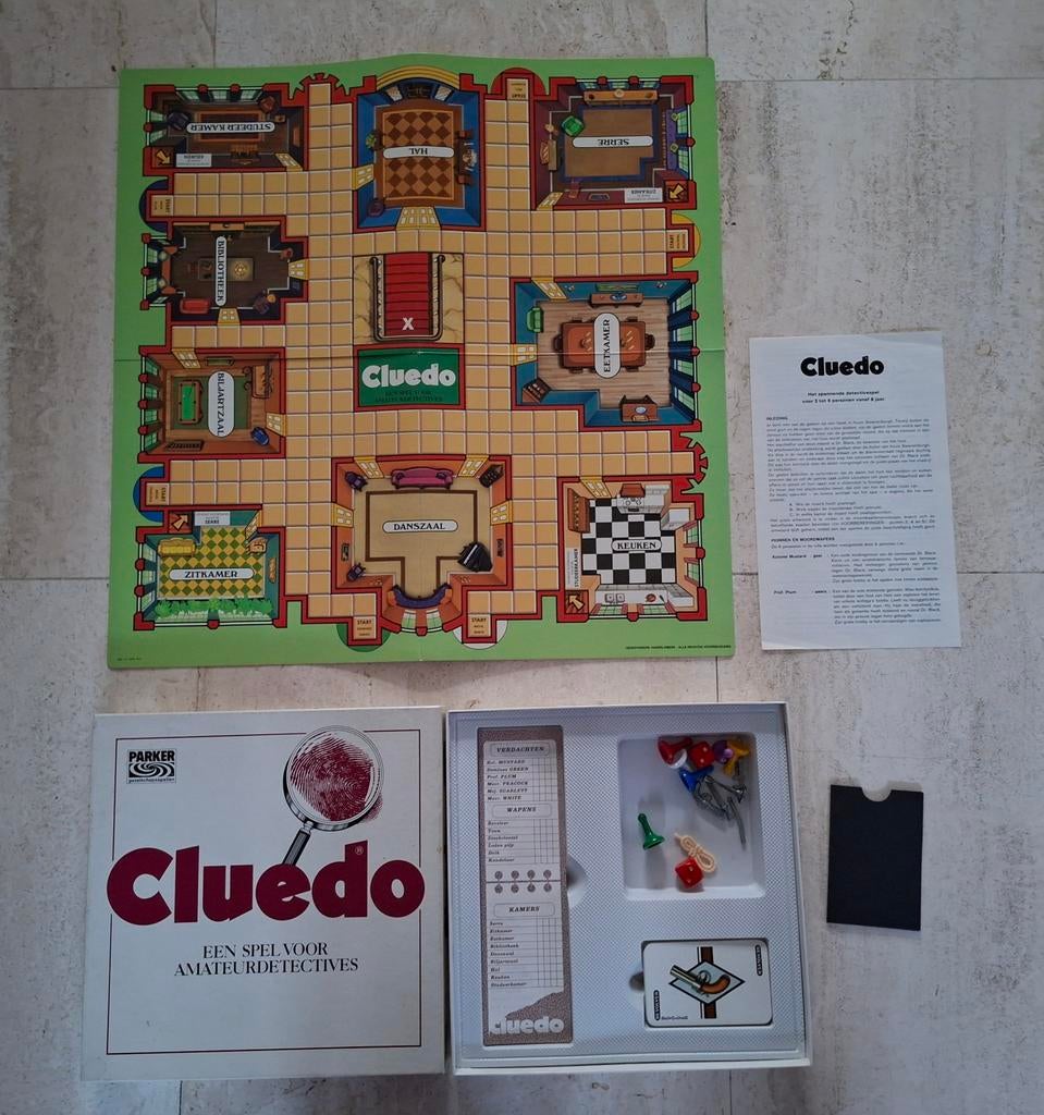 Cluedo spel compleet, Ophalen of Verzenden, Zo goed als nieuw