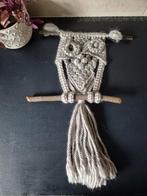 Zelf gemaakte Macramé Uil Wanddecoratie, Ophalen of Verzenden, Zo goed als nieuw