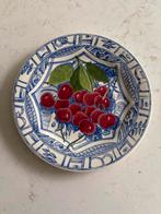 Gien Oiseau de Fruits Kersen Bord 22 cm, Ophalen of Verzenden, Gebruikt