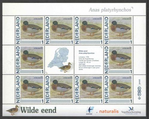Postzegels Vogels in Nederland: Wilde Eend, Postzegels en Munten, Postzegels | Nederland, Postfris, Na 1940, Ophalen of Verzenden