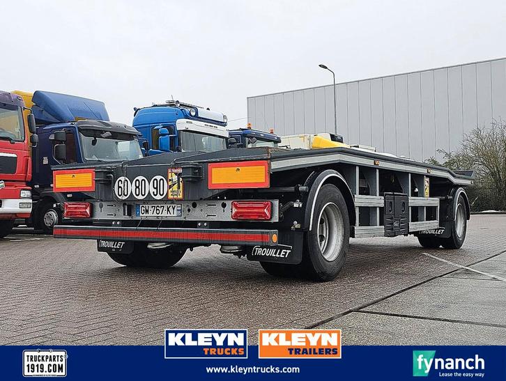 TROUILLET SLIDER container ahw 20 ton, Auto's, Vrachtwagens, Bedrijf, Te koop, Aanhangers en Opleggers, Diesel, Handgeschakeld