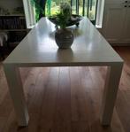 Eiken witte eettafel 220x100x77 cm, Huis en Inrichting, Tafels | Eettafels, Ophalen of Verzenden, Zo goed als nieuw