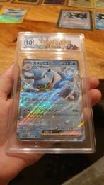 Blastoise EX 009/ 165 japans graded, Ophalen of Verzenden, Zo goed als nieuw, Losse kaart, Foil