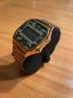 Casio Vintage Collection Horloge Camo Groen Goud, Ophalen, Staal, Polshorloge, Zo goed als nieuw