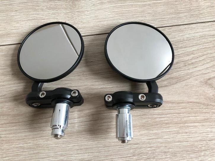 Bar-end stuureind spiegels 8cm, Motoren, Tuning en Styling, Ophalen of Verzenden