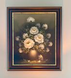 Olieverfschilderij bloemen, Antiek en Kunst, Kunst | Schilderijen | Klassiek, Ophalen