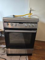 Gasfornuis met elektrische oven - Zo goed als nieuw, Witgoed en Apparatuur, Fornuizen, Zo goed als nieuw, Gas, 85 tot 90 cm, Hete lucht