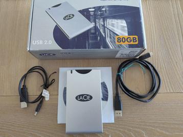 LaCie portable harddisk 80 GB USB 2.0(zgs) beschikbaar voor biedingen
