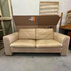 Vintage design ecru leren bank De Sede Desede of Switzerland, Ophalen, Metaal, Gebruikt, 150 tot 200 cm