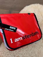 Iamsterdam postbode schoudertas rood, Sieraden, Tassen en Uiterlijk, Tassen | Schoudertassen, Ophalen of Verzenden, Nieuw, Rood