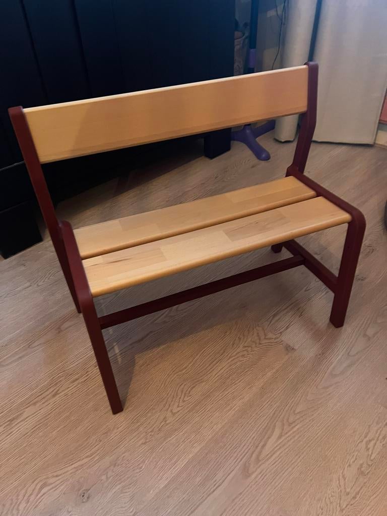 Ikea bankje kind, Kinderen en Baby's, Kinderkamer | Tafels en Stoelen, Ophalen, Zo goed als nieuw, Stoel(en)