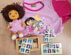 Dora explorer pop pyama en houten spelletje, Kinderen en Baby's, Speelgoed | Poppen, Gebruikt, Ophalen of Verzenden