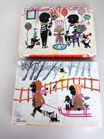 Jaren 60 vintage Jip en Janneke houten puzzels, 2 tot 4 jaar, Gebruikt, Van hout, Verzenden