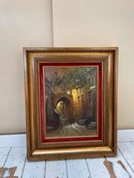 Schilderij van W.F. Smith - Stadsgezicht, Ophalen of Verzenden