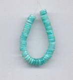 edelstenen 8,7 cm 6 mm Heishi geslepen Amazoniet ketting, Ophalen of Verzenden, Nieuw
