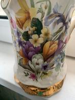 vintage vaas met gouden ornamenten, Ophalen of Verzenden