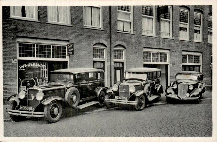 Den Haag - Ampère Garage - Ampèrestraat 34-38-40, Verzamelen, Ansichtkaarten | Nederland, Ongelopen, Zuid-Holland, 1920 tot 1940