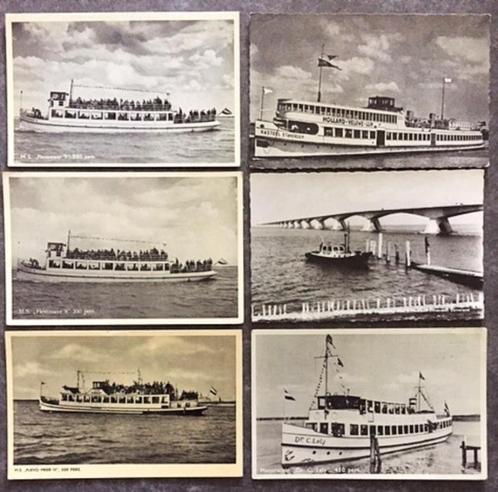 Harderwijk Lelystad Amsterdam Stoomboot Oosterschelde schip, Verzamelen, Ansichtkaarten | Themakaarten, Ongelopen, 1940 tot 1960