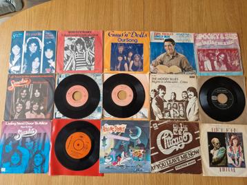 Partij van 15 singles, Rock, Poprock in 1 koop beschikbaar voor biedingen