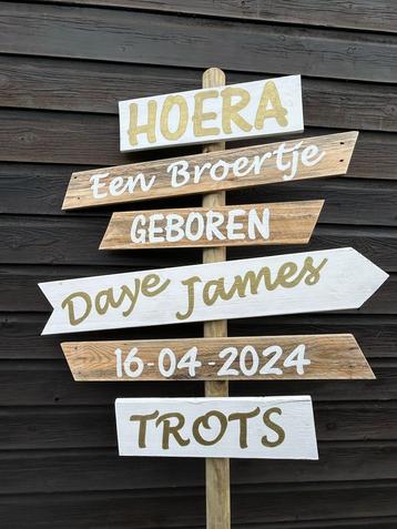 Geboorte Wegwijzer beschikbaar voor biedingen