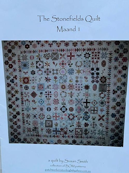 Patchwork quilt Susan Smith THE STONEFIelds, Hobby en Vrije tijd, Stoffen en Lappen, Nieuw, Katoen, 120 cm of meer, 30 tot 200 cm