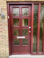 Hardhouten deur 211,5 x 87,5 x 4cm, Ophalen, 80 tot 100 cm, 200 tot 215 cm, Glas