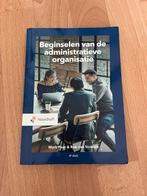 Beginselen van de administratieve organisatie, Ophalen of Verzenden, Zo goed als nieuw, HBO, Noordhoff Uitgevers