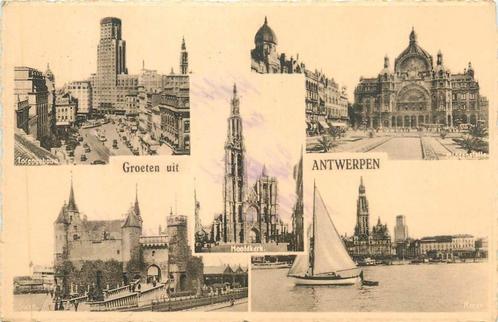 (381-376-011) Antwerpen Groeten uit, Verzamelen, Ansichtkaarten | Buitenland, België en Luxemburg, Verzenden