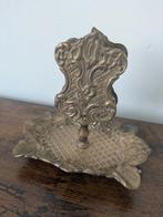 messing luciferhouder met asbak., Antiek en Kunst, Antiek | Koper en Brons, Ophalen of Verzenden