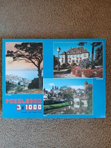 Puzzel 3x 1000 stukjes beschikbaar voor biedingen